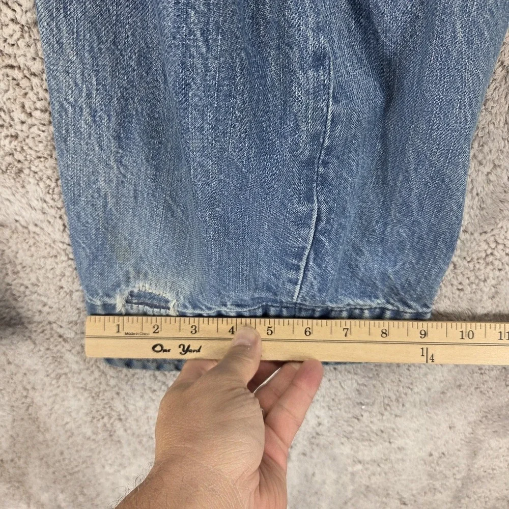 VTG Levis Engineered Jeans Men Thrashed Destroyed Twisted Buckle Back Fits 31x30